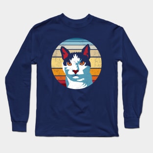 Angular Cat Vintage Distressed Long Sleeve T-Shirt